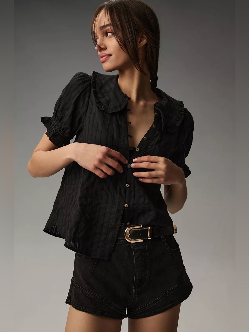 Anthropologie Pilcro Keira Blouse Large